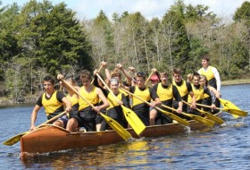Cheema Launches New War Canoe - © Doris Corbin